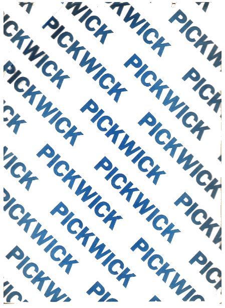 Pickwick / Blue Pickwick Logo repeated in a diagonal pattern / White with Blue Print (Record Company Inner Sleeve, 12")