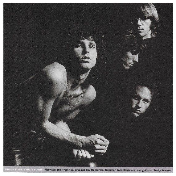 Doors, The / Group Photo-Jim Morrison at Left-Shirt Off (1967)