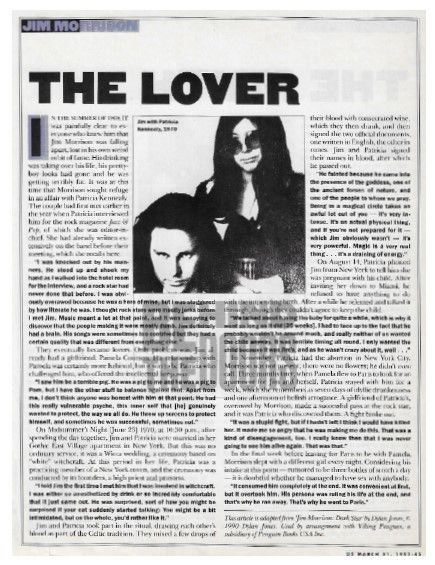 Doors, The / Jim Morrison - The Lover (1991)