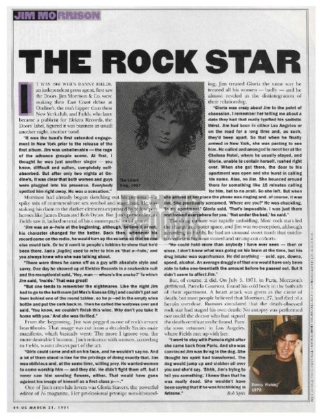 Doors, The / Jim Morrison - The Rock Star (1991)