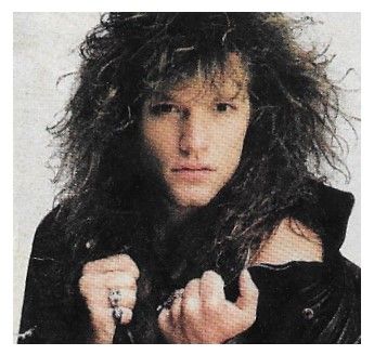 Bon Jovi / Jon Bon Jovi Closeup-White Background (1987)