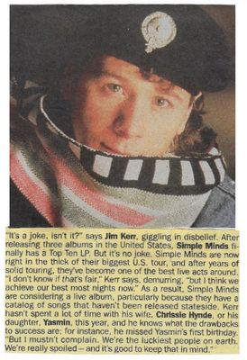 Simple Minds / It's a Joke, Isn't It? (1986)