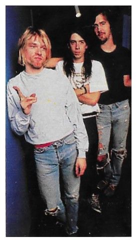 Nirvana / Group Photo-Kurt Cobain in Front (1993)