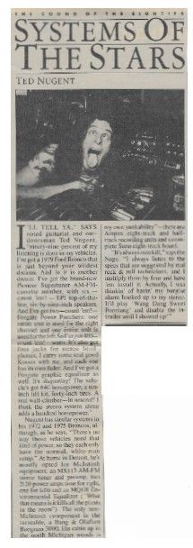 Nugent, Ted / Systems of the Stars (1980)