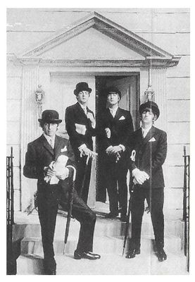Beatles, The / Group Photo-George on Left-Top Hats and Canes (1964)
