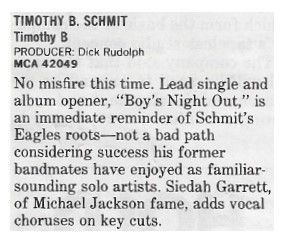 Schmit, Timothy B. / Timothy B (1987)