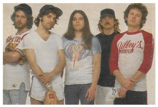 Eagles / Group Photo-Henley Wearing Gilley&#39;s Shirt (1976)