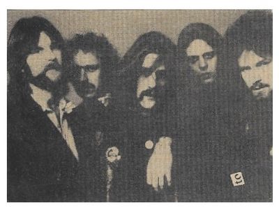 Eagles / Group Photo-Bernie Leadon 2nd From Left (1975)