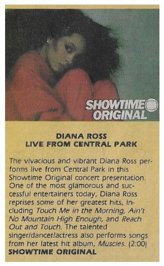 Ross, Diana / Live From Central Park-Showtime Original (1983)