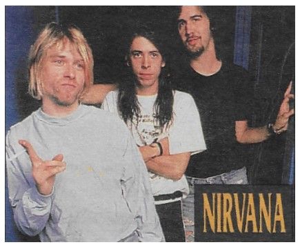 Nirvana / Group Photo-Kurt Cobain in Front (1993)