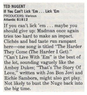 Nugent, Ted / If You Can't Lick 'Em...Lick 'Em (1988)