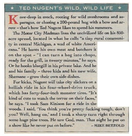 Nugent, Ted / Ted Nugent's Wild, Wild Life (1989)