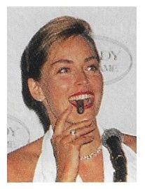 Stone, Sharon / Closeup-Smoking Cigar (1994)