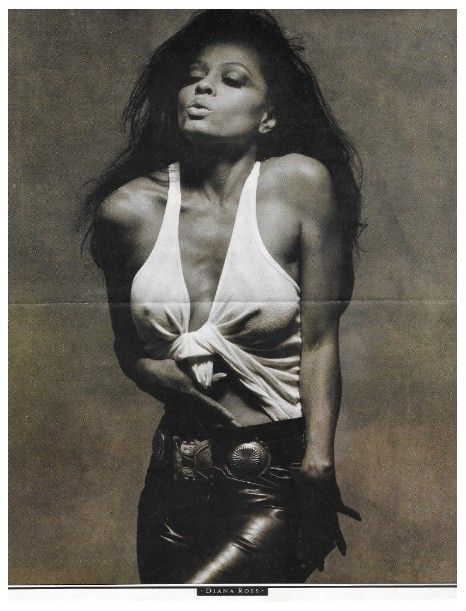 Ross, Diana / Eyes Closed-Leather Pants-Name at Bottom (1993)