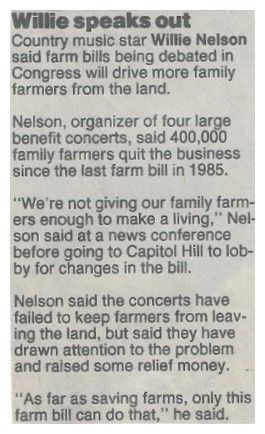 Nelson, Willie / Willie Speaks Out (1992)