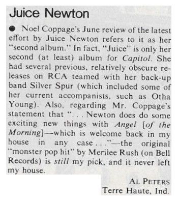 Newton, Juice / Juice-2nd Album for Capitol (1981)