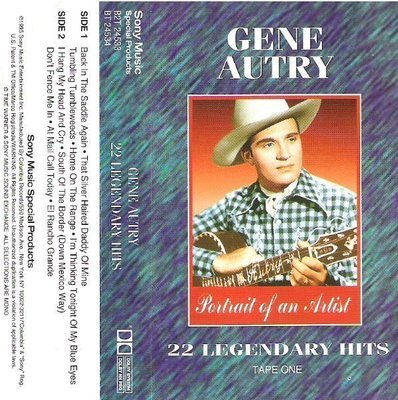 Autry, Gene / 22 Legendary Hits - Tape One (1995) / Sony Music B2T-24533
