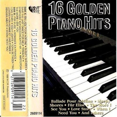 Uncredited Artists / 16 Golden Piano Hits (1988) / Heartbeat 2609114 / Holland