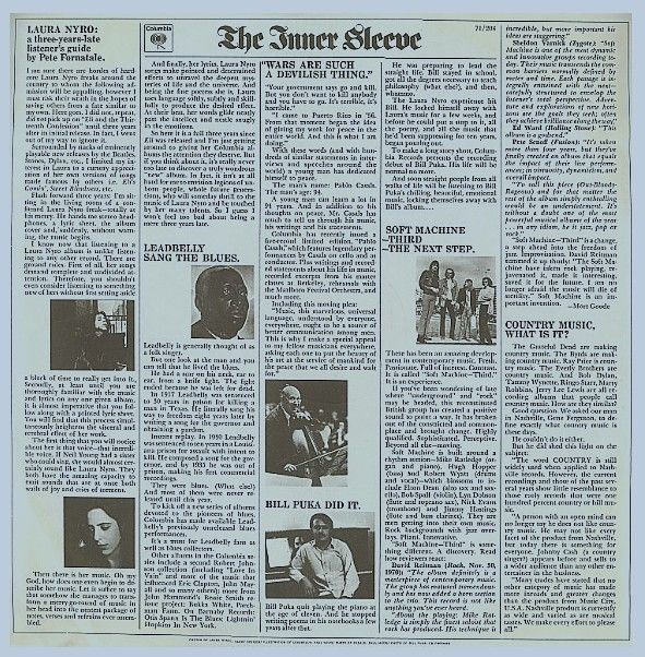 Columbia / The Inner Sleeve / Volume: 71/204