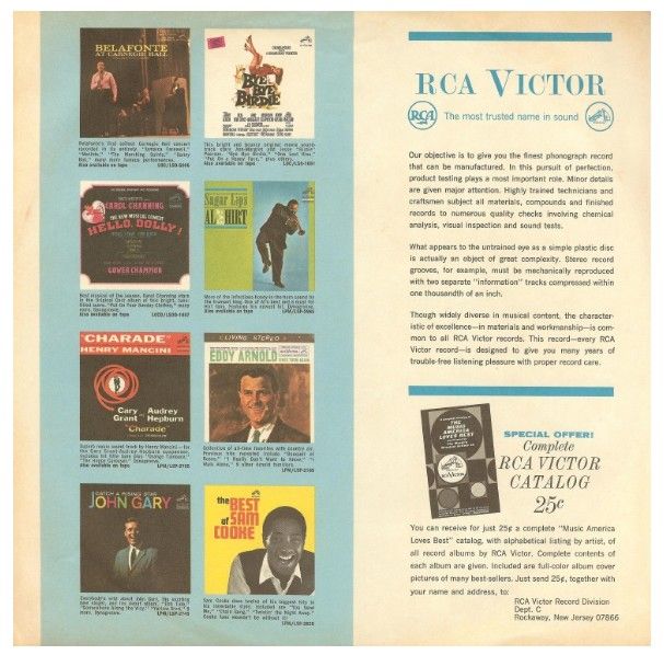 Rca Victor / The Most Trusted Name in Sound / RCA 21-112-1-43C (1964)