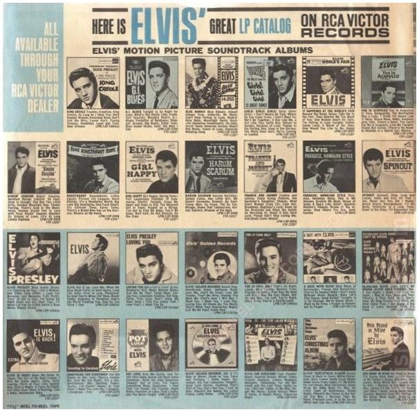 Rca Victor / Elvis Presley: Here is Elvis&#39; Great LP Catalog (1967)