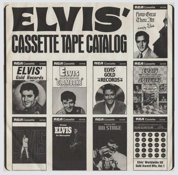 Rca Victor / Elvis Presley: Elvis&#39; Cassette Tape Catalog (1970)