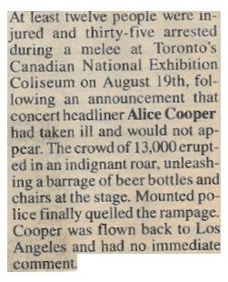Cooper, Alice / At Least Twelve People Were Injured (1980)