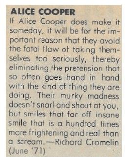 Cooper, Alice / If Alice Cooper Does Make It Someday (1971)