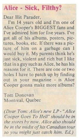 Cooper, Alice / Alice - Sick, Filthy? (1976)