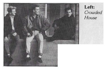 Crowded House / Group Photo-Neil Finn at Left (1986)