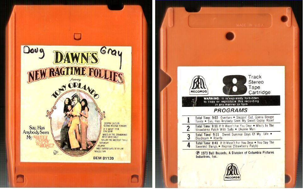 Orlando, Tony (+ Dawn) / Dawn&#39;s New Ragtime Follies (1973) / Bell BEM-81130