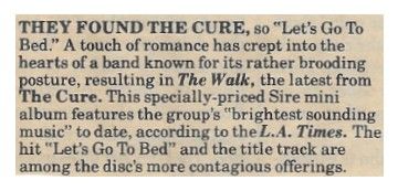 Cure, The / They Found The Cure (1983)