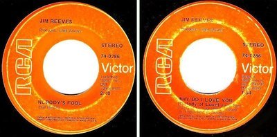 Reeves, Jim / Nobody&#39;s Fool (1970) / RCA Victor 74-0286 (Single, 7&quot; Vinyl)