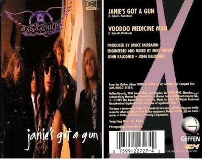 Aerosmith / Janie&#39;s Got a Gun (1989) / Geffen 4-22727