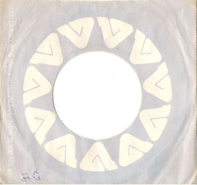 Arista / Arista Logo repeated in circular pattern / Pale Blue-White (Record Company Sleeve, 7&quot;)