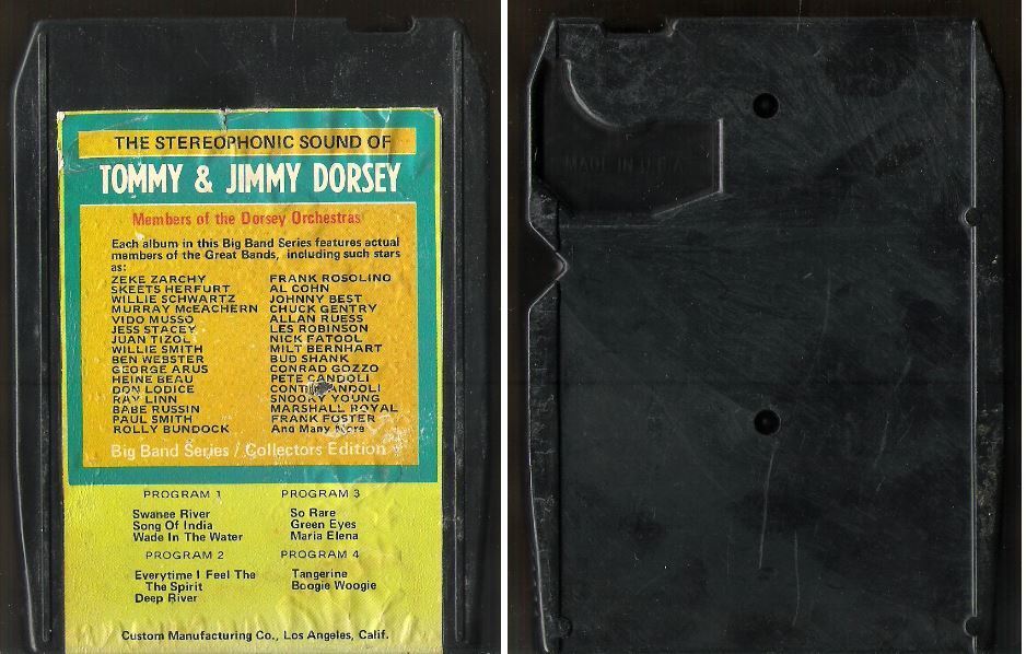 Various Artists (Members of the Dorsey Orchestra) / The Stereophonic Sound of Tommy + Jimmy Dorsey / Bright Orange BO-8714 (8-Track Tape)