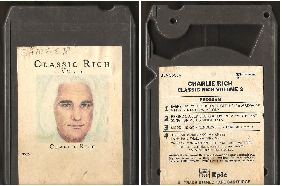 Rich, Charlie / Classic Rich - Vol. 2 (1978) / Epic JEA-35624
