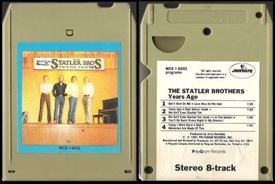 Statler Brothers, The / Years Ago (1981) / Mercury MC8-1-6002
