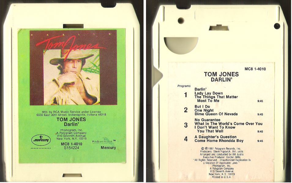 Jones, Tom / Darlin&#39; (1981) / Mercury MC8 1-4010