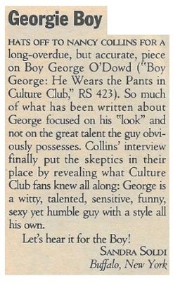 Culture Club / Georgie Boy (1984)