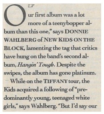 New Kids on the Block / Teenybopper Album (1989)