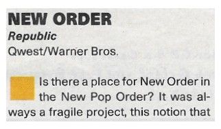 New Order / Republic (1993)