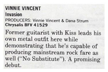 Vinnie Vincent / Invasion (1986)