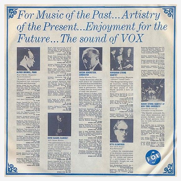 Vox / For Music of the Past (White-Blue)