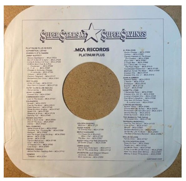 MCA / Platinum Plus - Super Stars at Super Savings (1980)