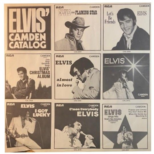Rca Victor / Elvis Presley: Elvis&#39; Camden Catalog (1972)