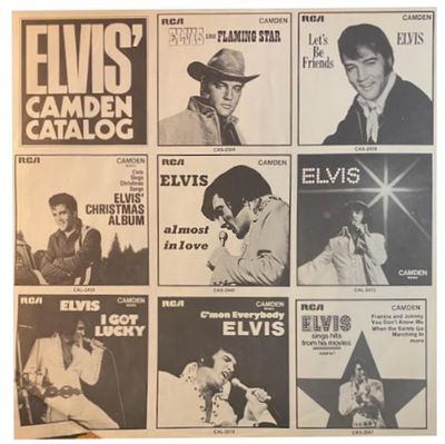 Rca Victor / Elvis Presley: Elvis&#39; Camden Catalog (1972)