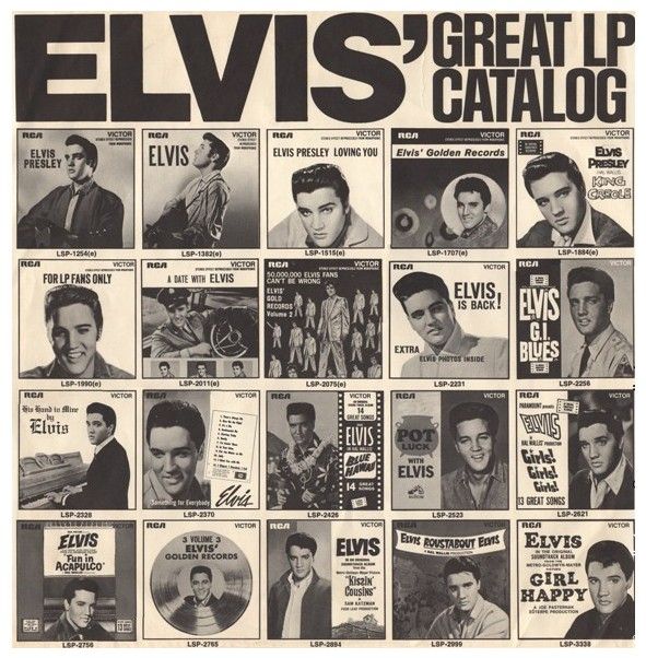 Rca Victor / Elvis Presley: Elvis&#39; Great LP Catalog (1973) / 21-112-1 PT 54C