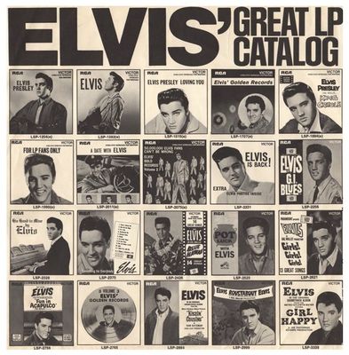 Rca Victor / Elvis Presley: Elvis&#39; Great LP Catalog (1973) / 21-112-1 PT 54C
