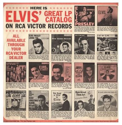 Rca Victor / Elvis Presley: Here is Elvis&#39; Great LP Catalog (1968) / 21-112-1-40D